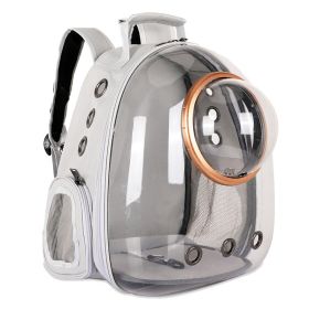 Pet Carrier Backpack, Space Capsule Bubble Cat Backpack Carrier, Waterproof Pet Backpack Outdoor Use (Color: Grey)