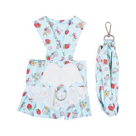 Dog Harness Dress With Leash Set Cute Puppy Dresses With Angel Wings Fashion Outfit Clothing Chihuahua Clothes Pet Harness Set