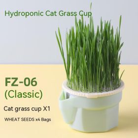 Cat Grass Cup Soilless Hydroponic Seed Spit Hair Ball Snacks
