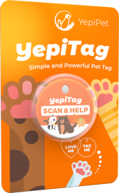 Smart Pet ID Tag for Dogs and Cats with Free Pet Care Features and Instant Email Alerts