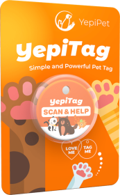 Smart Pet ID Tag for Dogs and Cats with Free Pet Care Features and Instant Email Alerts