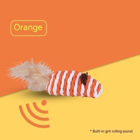 Pet Supplies Sound Grinding Feather Paper String Mouse Toy