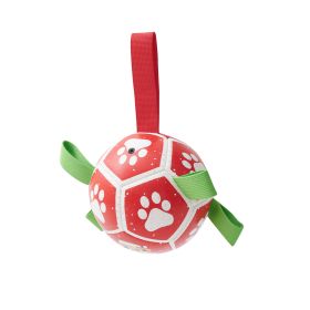 Dog Soccer Balls Toy With Sraps Halloween Christmas Gift For Pets Puppy Birthday Toy Interactive Toys For Tug Of War Water Toys