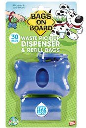 BAGS ON BOARD Dispenser Bone Blue