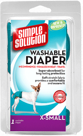 SIMPLE SOLUTION Washable Female Dog Diaper XS 4-8#