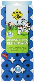 BAGS ON BOARD Refill Bags Blue 315ct