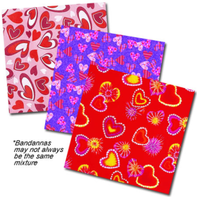 BANDANNA Valentines Assorted