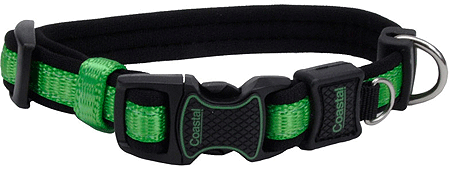 COASTAL Inspire Adjustable Collar 5/8 x 12-18" Green