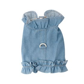 Dog Denim Harness Vest Pet Clothes Puppy Vest Jean Clothing For Small Medium Dogs Chihuahua Fashion Outfit Pet Supplies