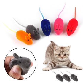 1PC Multi Color Funny Pet Cat Kitten Play Toys False Mouse Rat Squeak Noise Sound Color Random Simulation Rat Pet Supplies