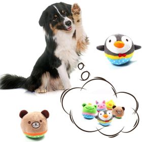 Cute Plush Dog Ball Squeaky Toys Animal Shape Puppy Chihuahua Internactive Chew Bite Toys Funny Pets Accessories Supplies