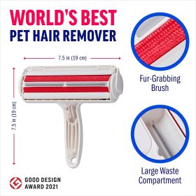 Reusable dog and cat lint remover for furniture, sofas, carpets, car seats and bedding - Eco-friendly, portable, multi-surface lint roller and animal