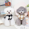 Pet clothing New dog clothing Pet clothing Autumn and winter clothing Cat clothing Cotton padded clothes Wholesale 22 diamond grid flannelette