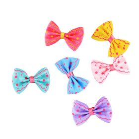 4pcs Pet Hairpins; Dog Hair Bows With Clips; Adorable Hair Clip Pet Accessories; Assorted Varieties