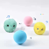 pack of 3; Cat Fluffy Toys Interactive Ball Catnip Cat Training Toy; Pet Playing Ball Squeaky Torch Sound Toy