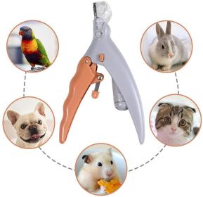 LED Light Pet Nail Clipper- Great for Trimming Cats & Dogs Nails & Claws; 5X Magnification That Doubles as a Nail Trapper; Quick-Clip; Steal Blades