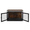 37.4 "Furniture Dog Cage, Super Sturdy Dog Cage, Dog Crate for Small/Medium Dogs, Three door and Three lock, Anti-chew Features, Pet Crate furniture,