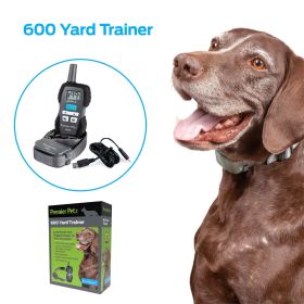 Premier Pet 600 Yard Remote Trainer: Corrects Unwanted Behaviors for All Size Dogs, 3 Correction Modes: Tone, Vibration, & Static, Rechargeable, Durab