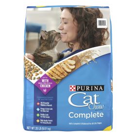Purina Cat Chow Complete Dry Cat Food 20 lb Bag