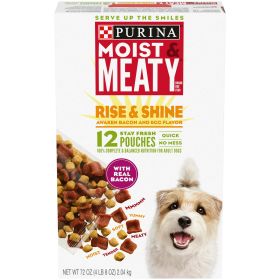 Purina Moist and Meaty Awaken Bacon and Egg Wet Dog Food 72 oz Pouch