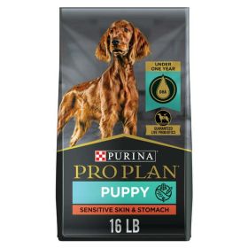 Purina Pro Plan Puppy Sensitive Skin and Stomach for Dogs Under 1 Year, 16 lb Bag