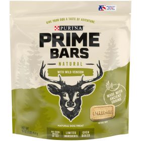 Purina Prime Bars Natural Baked Dog Biscuits With Wild Venison, 16 oz Pouch