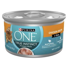 Purina One True instinct Wet Cat Food Chicken, 3 oz Cans (24 Pack)