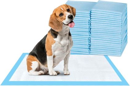ScratchMe Super-Absorbent Waterproof Dog and Puppy Pet Training Pad; Housebreaking Pet Pad; 20-Count Large-Size; 23.6''X35.4''; Blue; Large 20pcs
