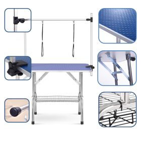 Large Size 46&quot; Grooming Table for Pet Dog and Cat with Adjustable Arm and Clamps Large Heavy Duty Animal grooming table