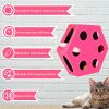 FluffyDream Interactive Cat Maze Box Toy; Electrical Cat Exercise Teaser Toy with Plush Tail & Ball Contains Bells; Fluffy Toys; Toys for Indoor Cats;