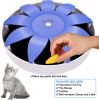 FluffyDream Automatic Electric Magnetic Spinning Cat Toys; Interactive; Rotation Cat Exercise Teaser Toy with Emulational Mouse; Fluffy Tails; Toys fo