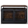 37.4 "Furniture Dog Cage, Super Sturdy Dog Cage, Dog Crate for Small/Medium Dogs, Three door and Three lock, Anti-chew Features, Pet Crate furniture,
