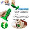 Rubber Dog Chew Toys Dog toothbrush Pet mint Toy Brushing Puppy Teething Brush for Doggy Pets Oral Care Stick for Dog Supplies