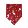 Holiday Dog Bandanas Classic Christmas Cat Triangle Bibs Pets Scarf Accessories for Small Medium Large Size Pets Festival Props