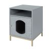cat house; Cat Hidewawy; gray; for indoor; Modern; natural pet home