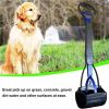Poop Scooper for Dog Jaw Clamp Heavy Duty Long Handle Poop Scooper for Dog Pet Cat for Grass Gravel Pick pet pooper collector