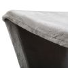 Folding Cat Tower Tree, 2-Tier Pet House with Scratching Pad, Cat Nest Hammock for Small to Middle Kitten - Gray XH