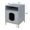 cat house; Cat Hidewawy; gray; for indoor; Modern; natural pet home