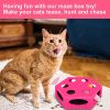 FluffyDream Interactive Cat Maze Box Toy; Electrical Cat Exercise Teaser Toy with Plush Tail & Ball Contains Bells; Fluffy Toys; Toys for Indoor Cats;
