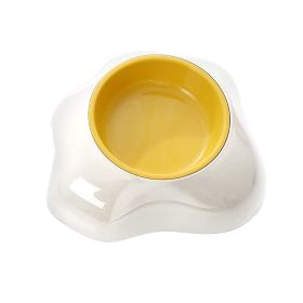 Egg-shaped Pet Bowl Drinking Water Single Bowl Double Bowl Dog Bowls Cute Pet Feeding Bowl Egg Yolk Shaped Food And Water Elevated Bowl Feeder