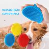 New Soft Rubber Dog Brush Comb Cat Bath Brush Rubber Glove Hair Fur Grooming Massage Brush for Dog Cats 12.3*9.7cm Dog Supplies