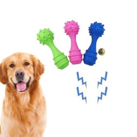 Pet Vocal Toy Dog Molar Rod Interactive Training Cat Dog Toy TPR Environmentally Friendly Bite Resistant Pet Accessories (Color: Blue)