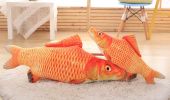 Cat toy;  imitation fish toy;  pet;  plush cat;  mint fish;  cat;  carp toy