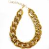 Pet gold collar Dog Chain Collar Keji Teddy Fadou domineering big gold necklace cat playing cool jewelry big gold chain