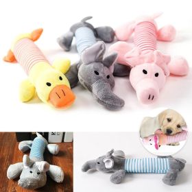 1PC Pet Chewing Toy Four-legged Long Pet Plush Squeaky Dog Toy Bite-Resistant Clean Dog Puppy Training Toy Pet Supplies (Color: Grey)