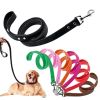PU Leather Cat Dog Leash Soft Walking Dog Collar Leash Running Training Dog Harness Lead Leash Puppy Pet Small Dog Leash Belt