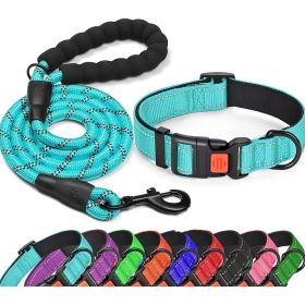 No Pull Dog Harness; Adjustable Nylon Dog Vest & Leashes For Walking Training; Pet Supplies (Color: Lake Blue, size: XS)