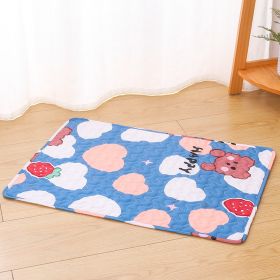 Autumn And Winter Cartoon Dog Mat; Pet Floor Mat; Bite Resistant Comfortable Cat Dog Sleeping Mat (size: S)