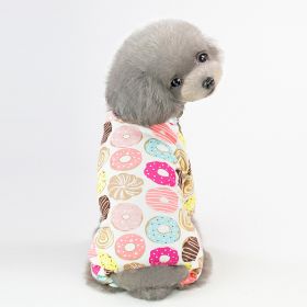 Pet Pajamas For Small & Medium Dogs; Cute Dog Pajamas Cat Jumpsuit; Pet Apparel; pet clothing (Color: yellow duck, size: L)