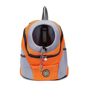 Pet Outing Backpack (Color: Orange, size: L)